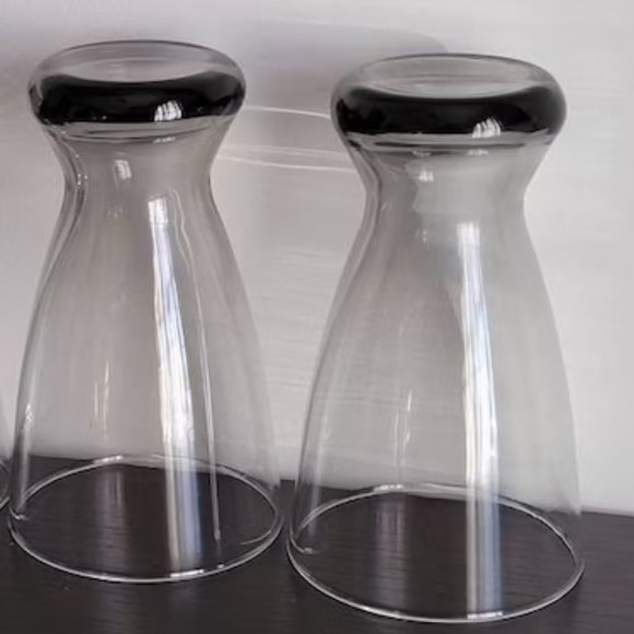 1960s Mid-Century Modern Smoked Glassware - Set of 2 - Picture 9 of 9